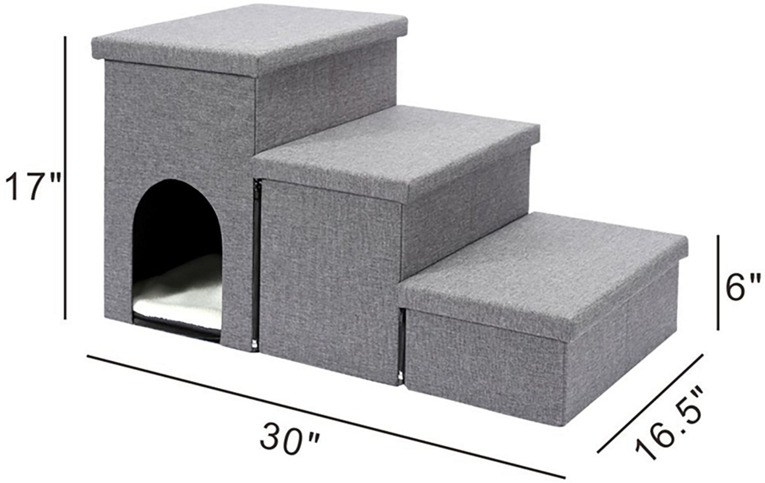 Ashfield & Harkness Pet Stair with Storage and 3 Steps - view number 6