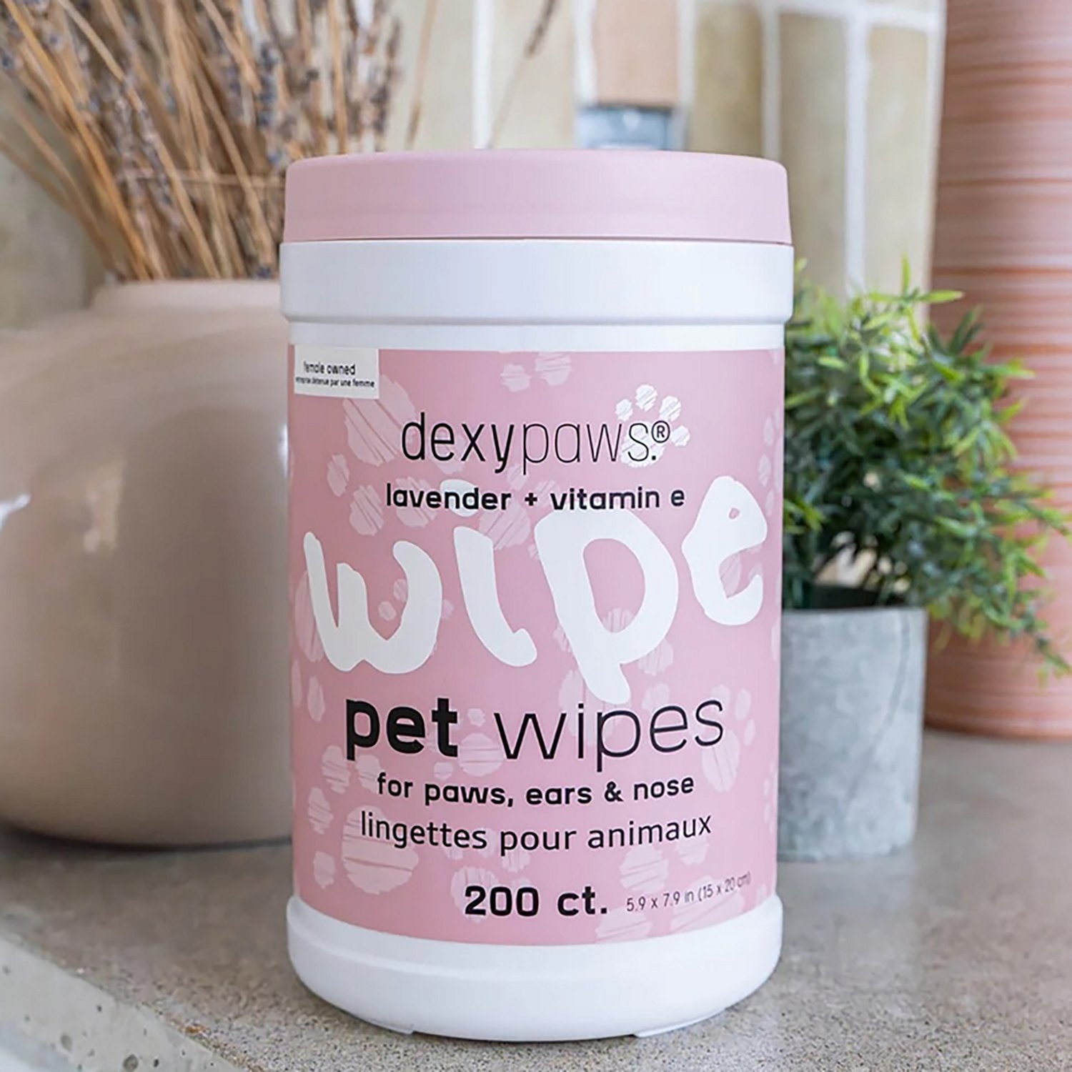 Dexypaws Lavender Cleansing Wipes Canister - view number 3