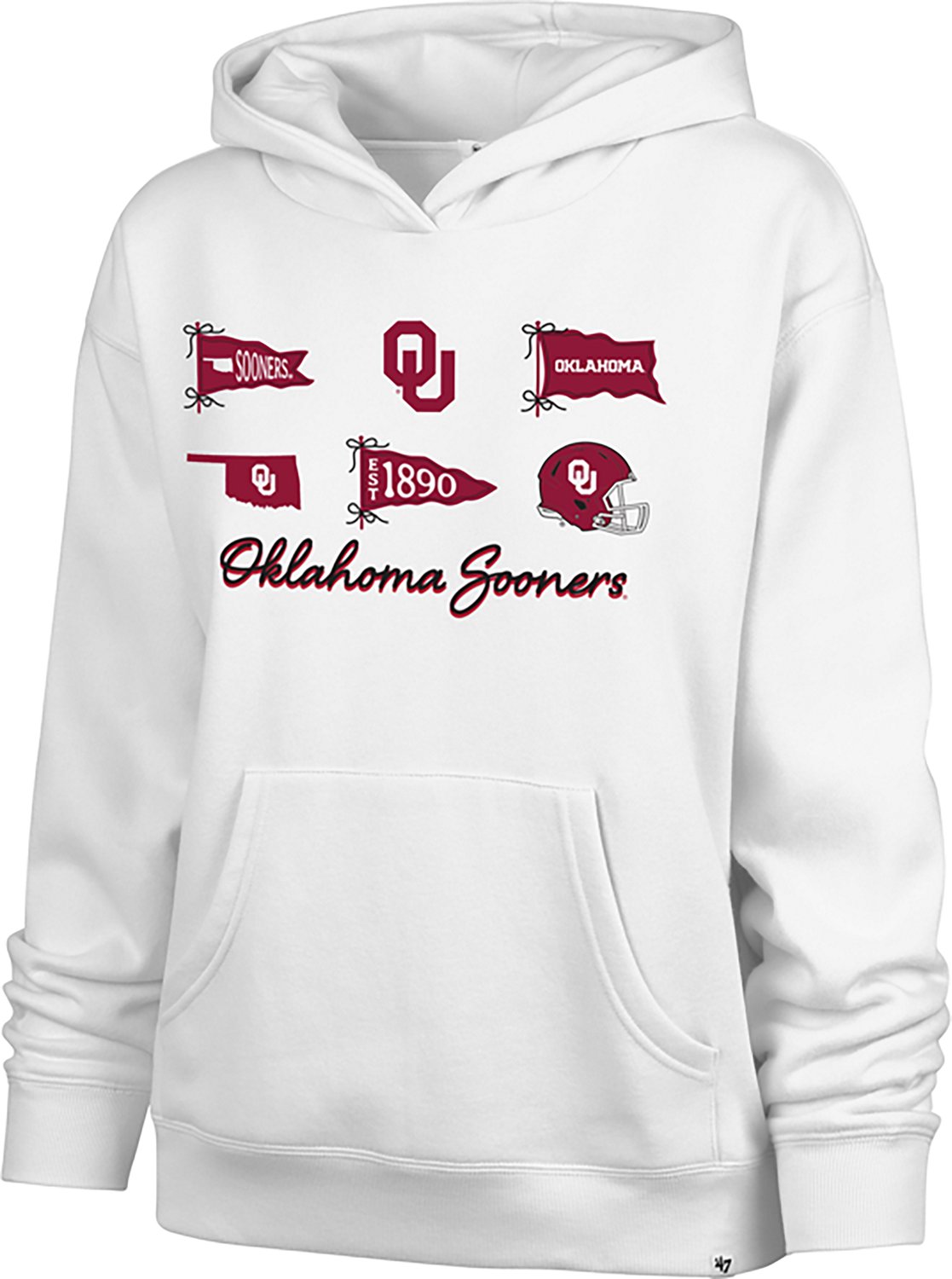 '47 Women's Oklahoma Sooners Bow and Banners Naomi Hoodie