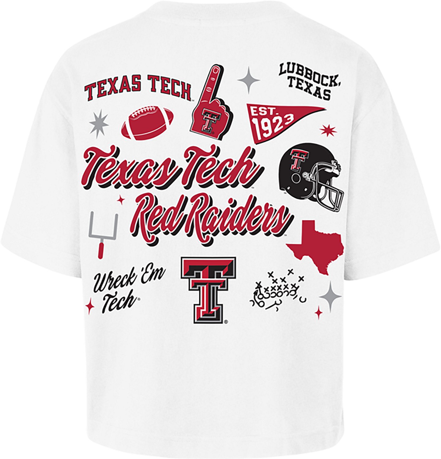 '47 Women's Texas Tech Red Raiders Collage Script Reed City Short Sleeve T-shirt - view number 2