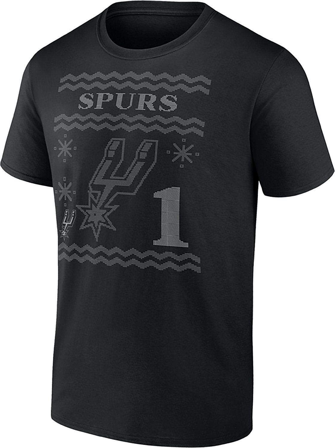 Fanatics Men's San Antonio Spurs Ugly Sweater Victor Wembanyama #1 Graphic T-shirt - view number 2