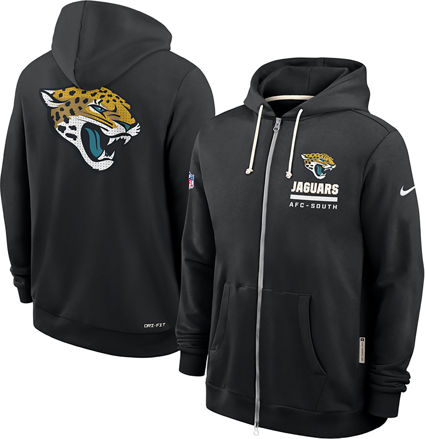 ・Nike JFAアカデミー　エンブレム付きフードジャージ 3XL Nike Men's Jacksonville Jaguars Dri-FIT Sideline Full Zip Long