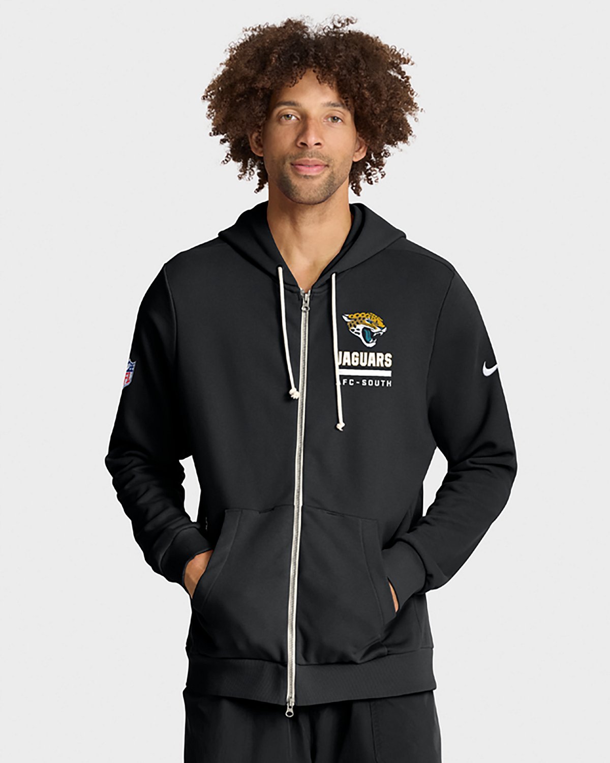 Nike Men's Jacksonville Jaguars Dri-FIT Sideline Full Zip Long