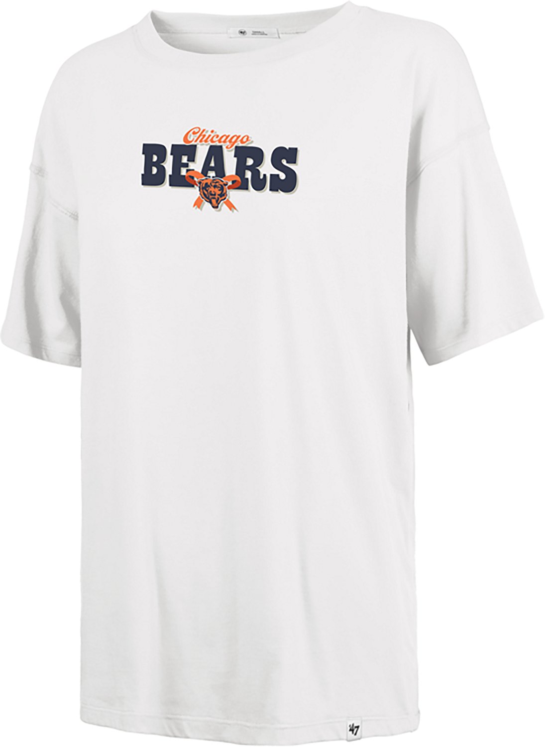 '47 Women's Chicago Bears Bow and Banners Backer Sadie Short Sleeve T-shirt