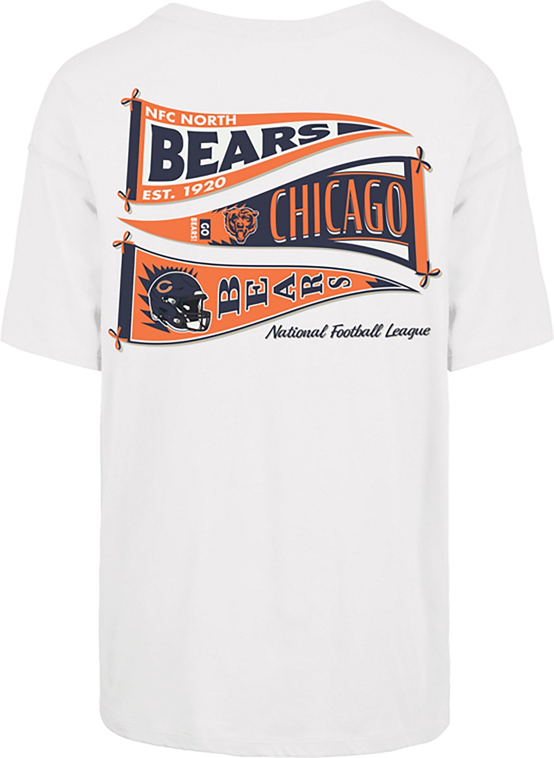 '47 Women's Chicago Bears Bow and Banners Backer Sadie Short Sleeve T-shirt - view number 2