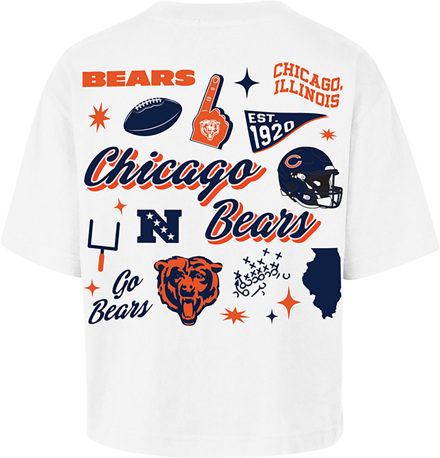 '47 Women's Chicago Bears Collage Script Reed City Short Sleeve T-shirt - view number 2