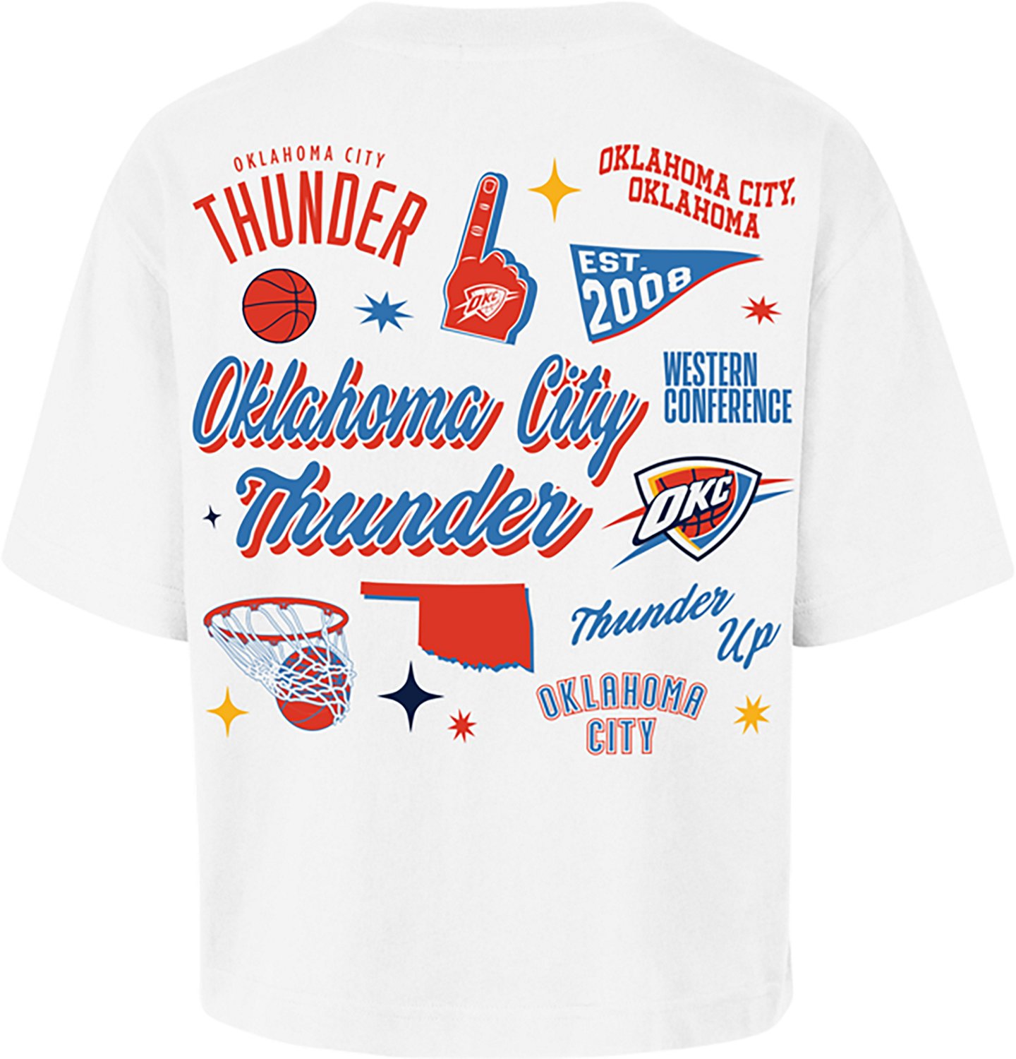 '47 Women's Oklahoma City Thunder Collage Script Reed City Short Sleeve T-shirt - view number 2