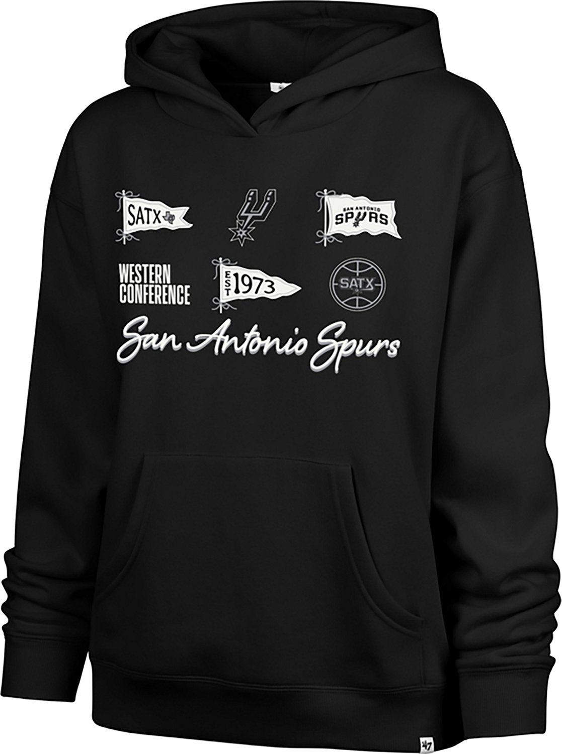 '47 Women's San Antonio Spurs Bow and Banners Naomi Hoodie