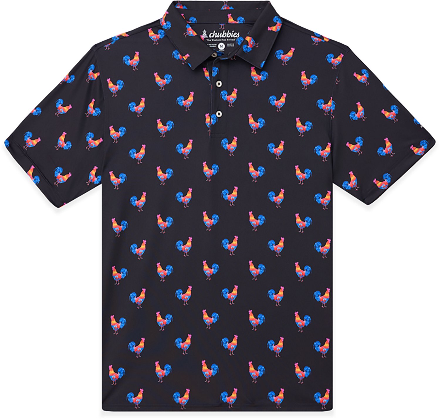 Chubbies Men's The Cockadoodle Doozies Performance Polo Shirt