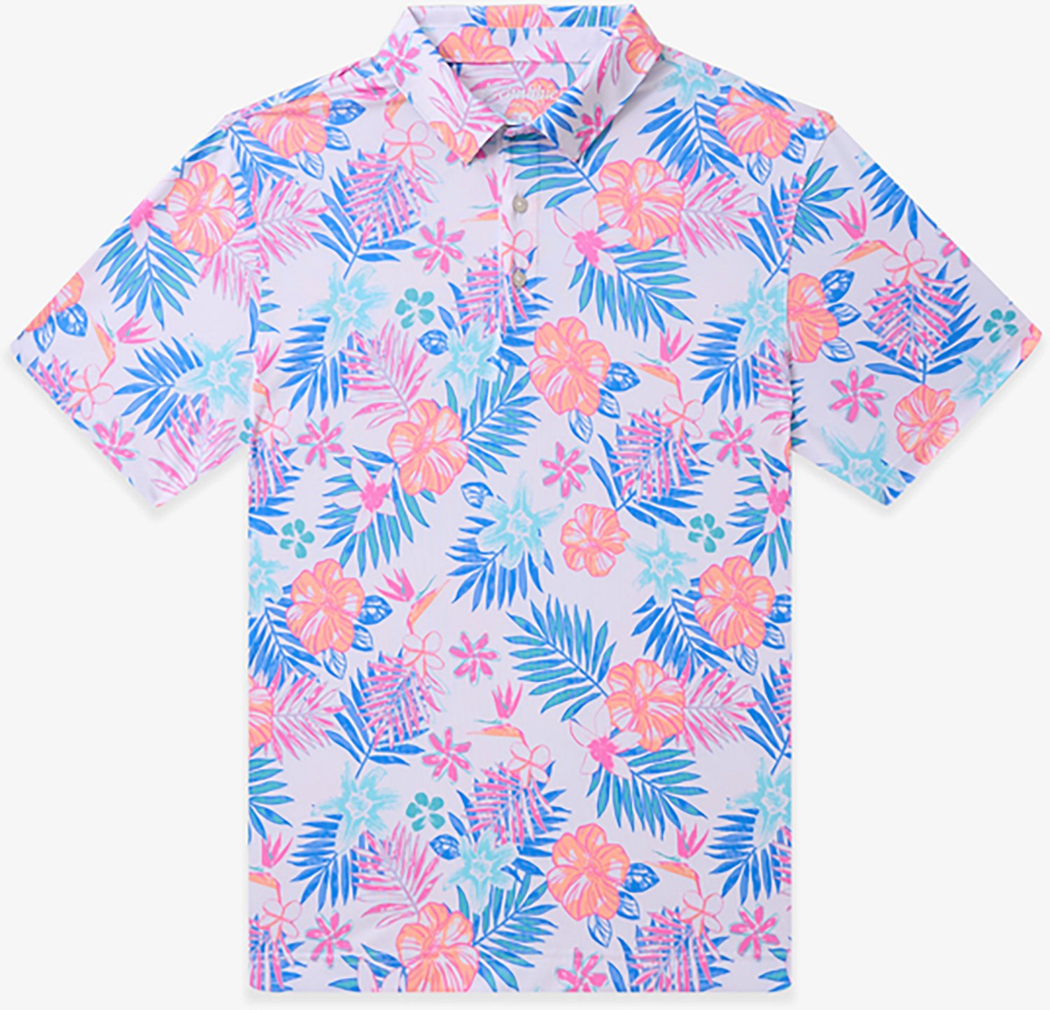 Chubbies Men's The Tropic Like It's Hot Performance Polo Shirt