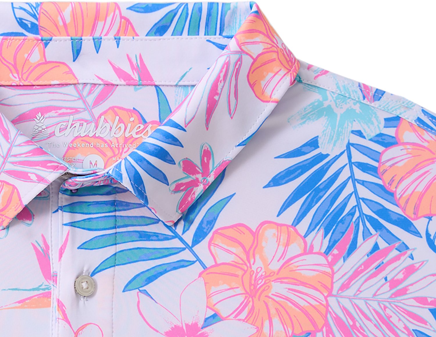 Chubbies Men's The Tropic Like It's Hot Performance Polo Shirt - view number 2