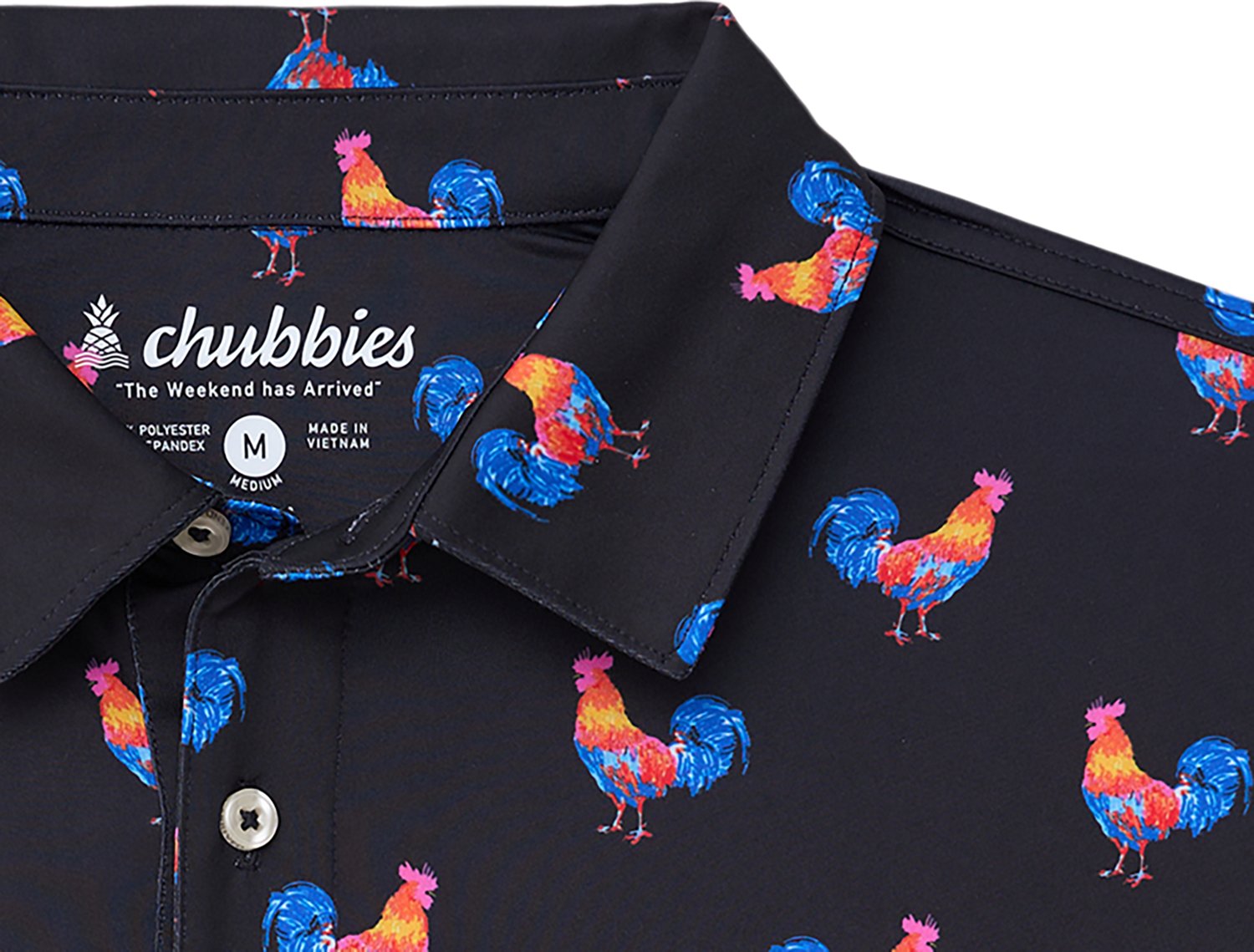 Chubbies Men's The Cockadoodle Doozies Performance Polo Shirt - view number 2