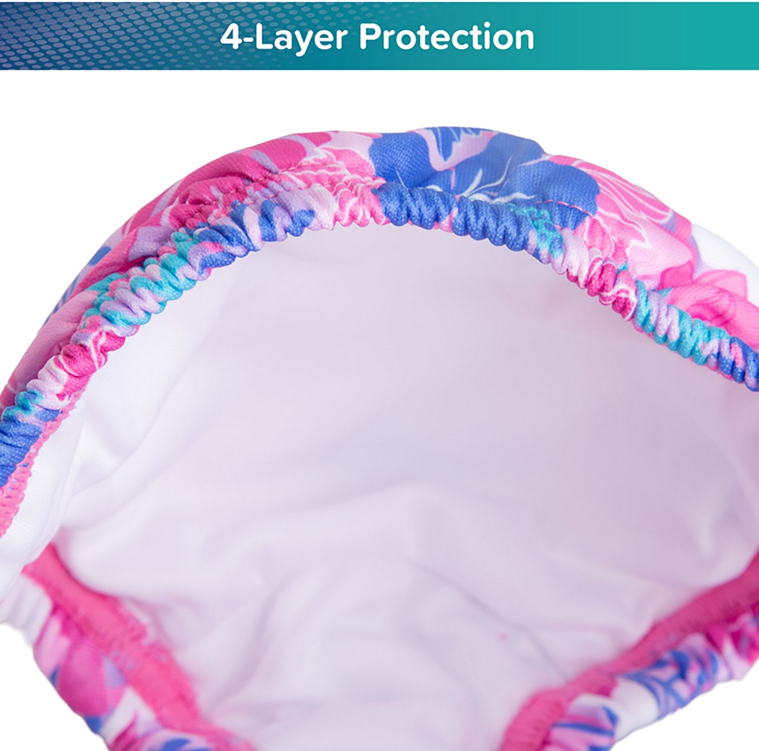 Aqua Leisure Girls’ Pink Turtles SplashGuard Reusable Swim Diaper  - view number 3