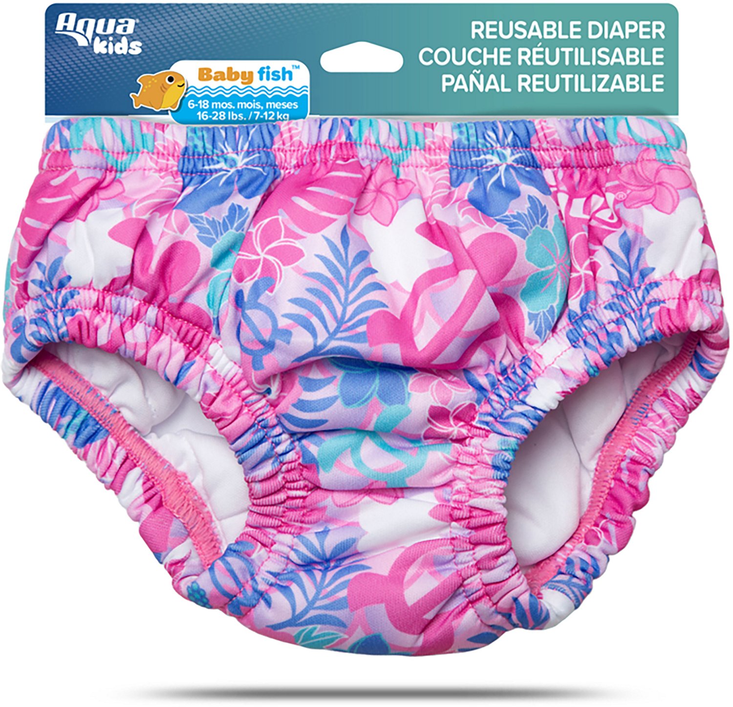 Aqua Leisure Girls’ Pink Turtles SplashGuard Reusable Swim Diaper  - view number 8
