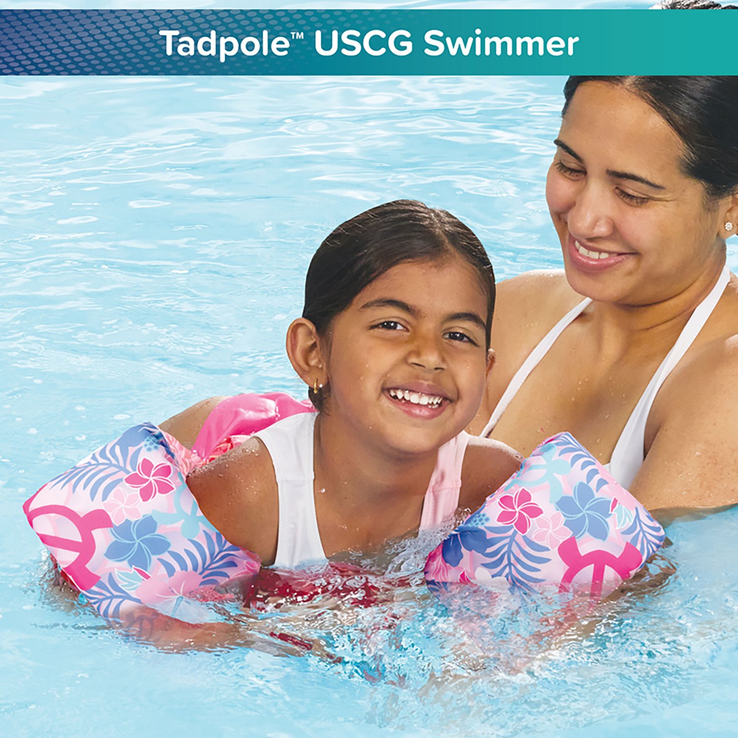Aqua Leisure Girls’ Pink Turtles Tadpole USCG Swimmer - view number 2