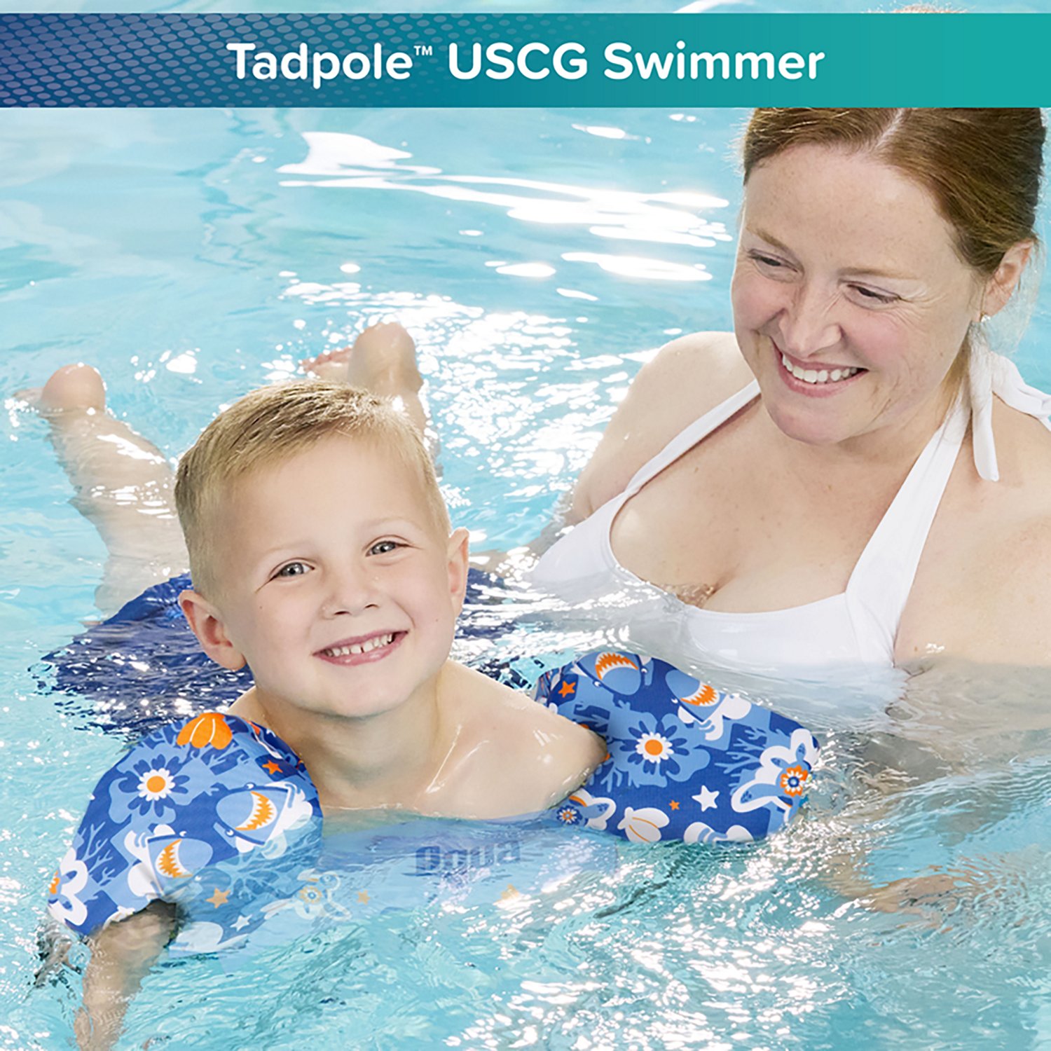 Aqua Leisure Boys’ Blue Turtles Tadpole USCG Swimmer - view number 2