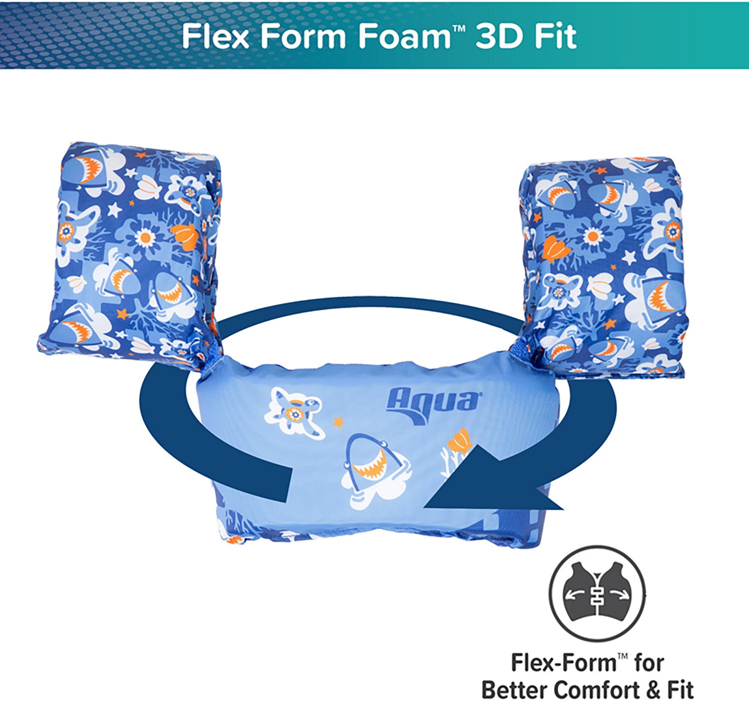 Aqua Leisure Boys’ Blue Turtles Tadpole USCG Swimmer - view number 4