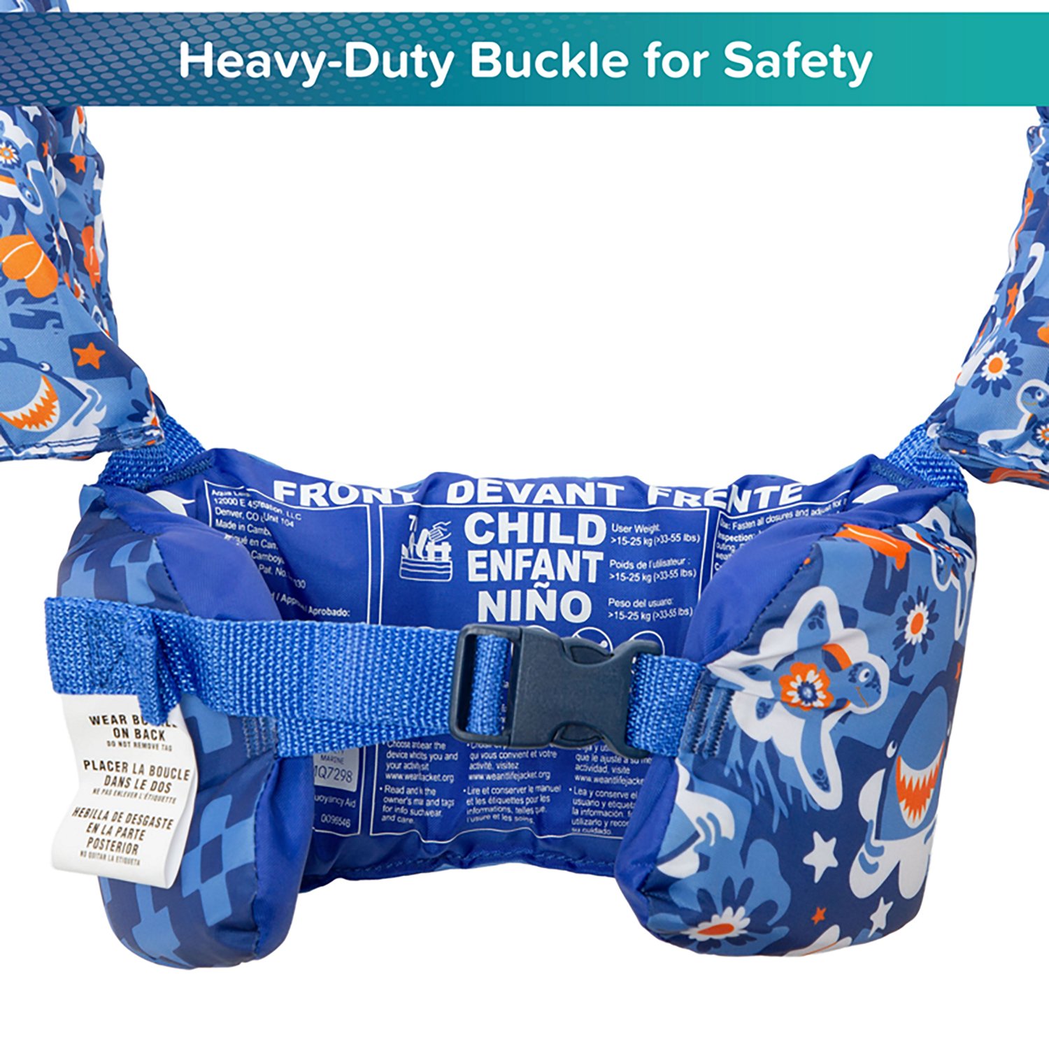 Aqua Leisure Boys’ Blue Turtles Tadpole USCG Swimmer - view number 6