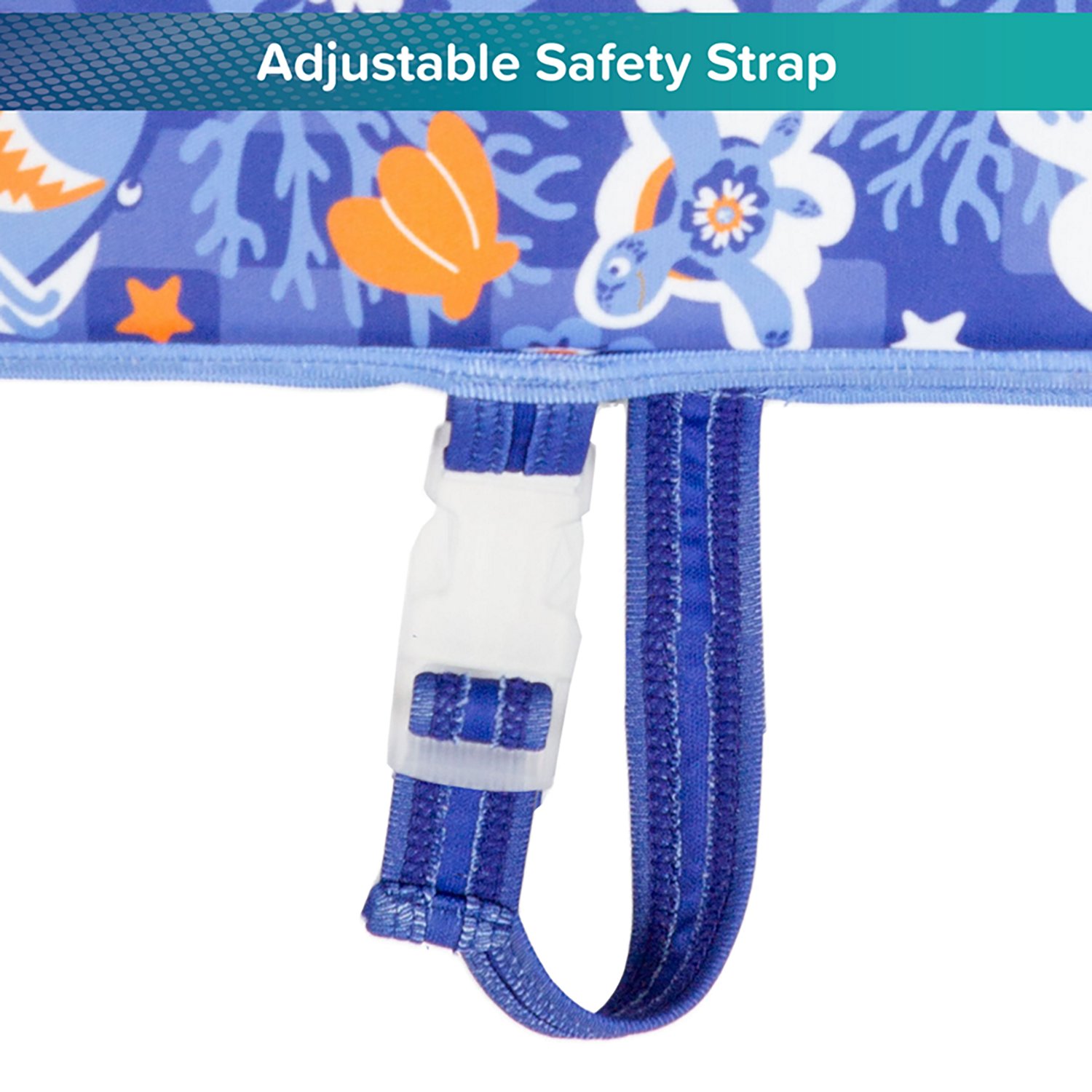 Aqua Leisure Boys’ Blue Turtles SwimSchool Swim Trainer Vest - view number 5