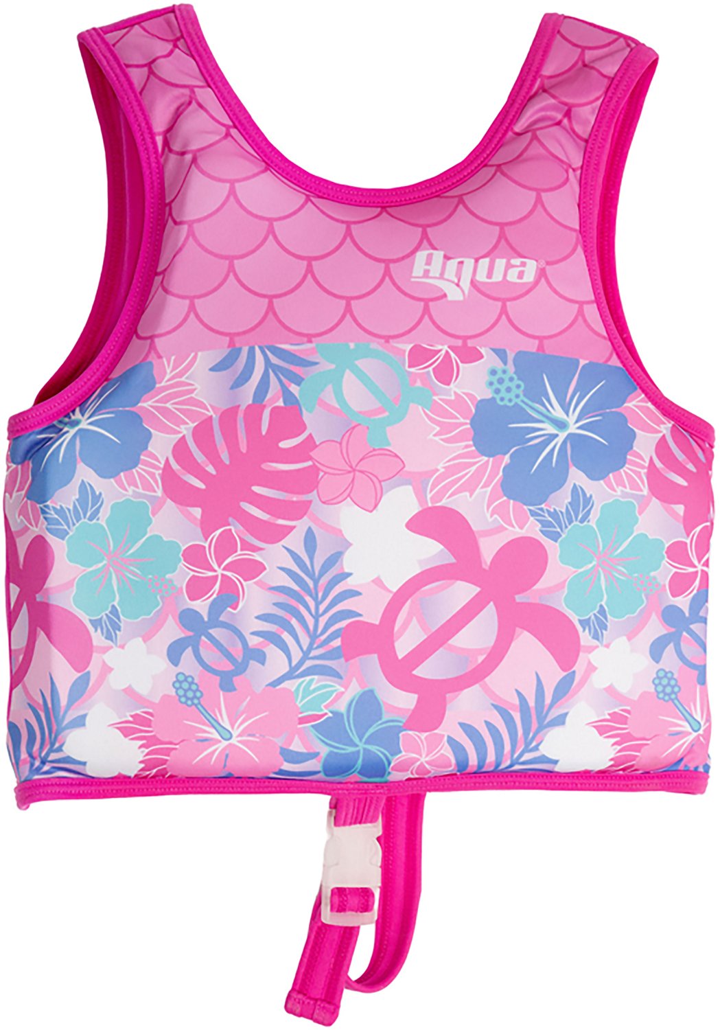 Aqua Leisure Girls’ Pink Turtles SwimSchool Swim Trainer Vest
