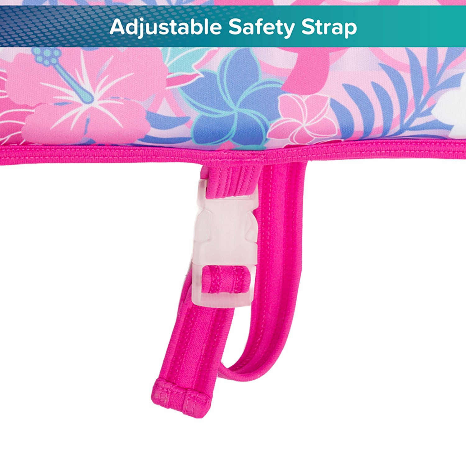 Aqua Leisure Girls’ Pink Turtles SwimSchool Swim Trainer Vest - view number 5