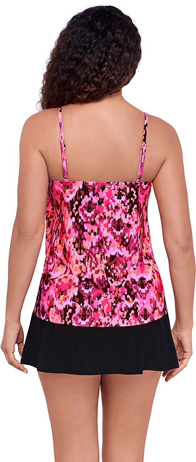 American Beach Women's Ikat Confetti High Low Flounce Tankini - view number 2