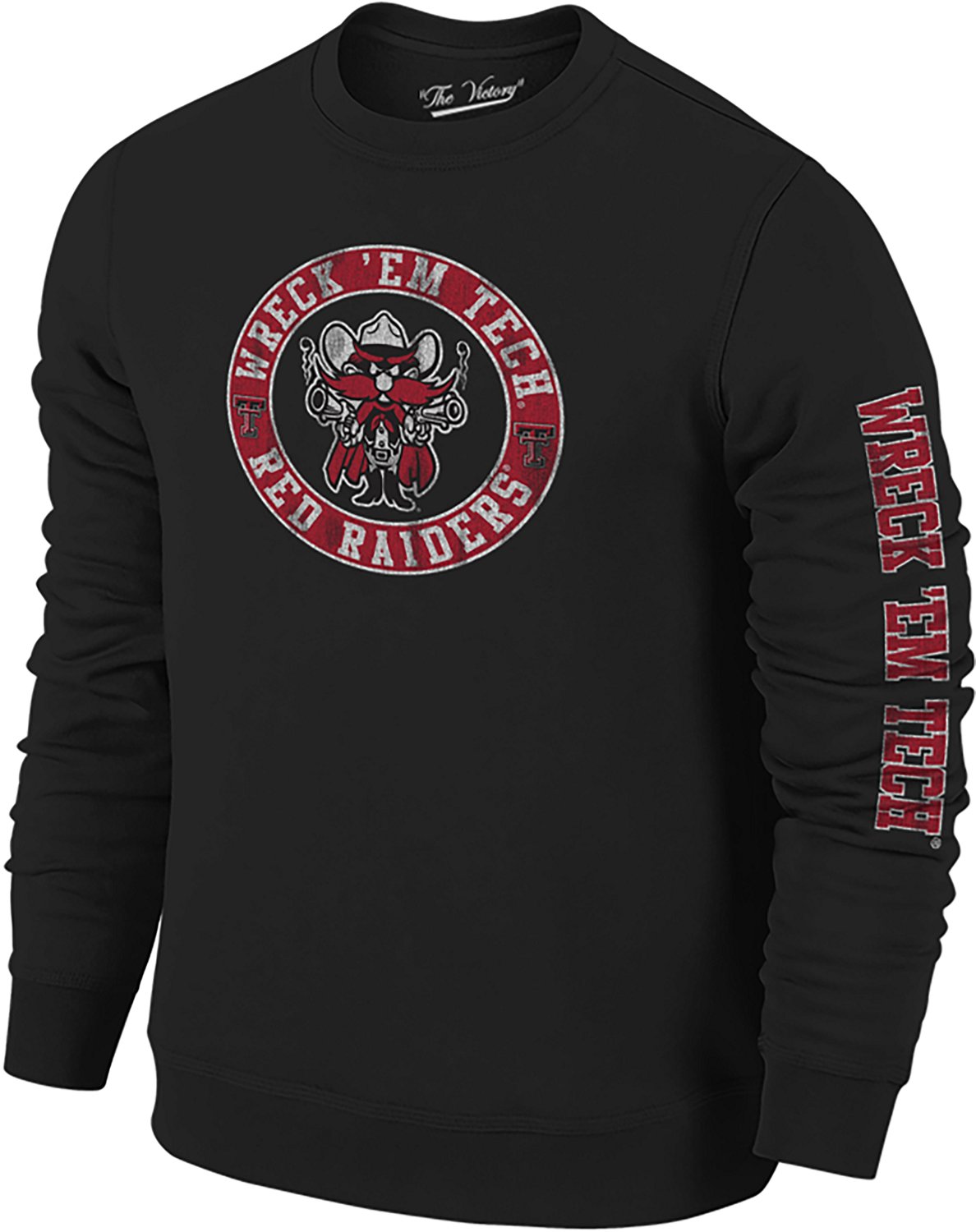 The Victory Men’s Texas Tech University Wreck Em 2-Hit Crew Sweatshirt