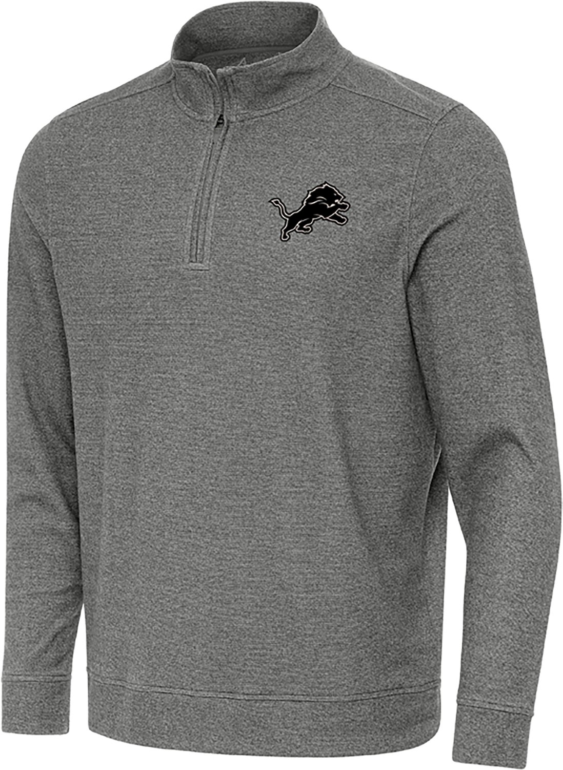 Antigua Men's Detroit Lions Subtle 1/4-Zip Pullover Top