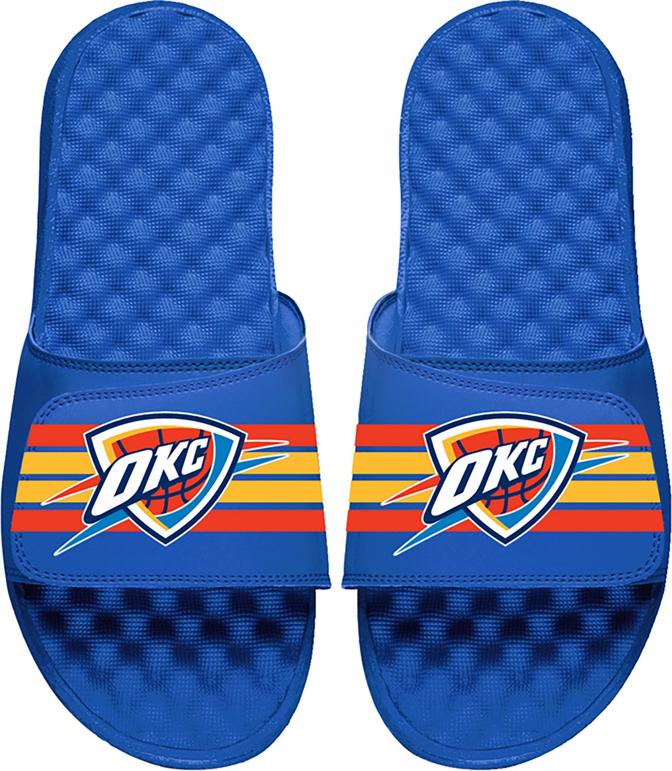 ISlide Oklahoma City Thunder Varsity Stripes Slide Sandals