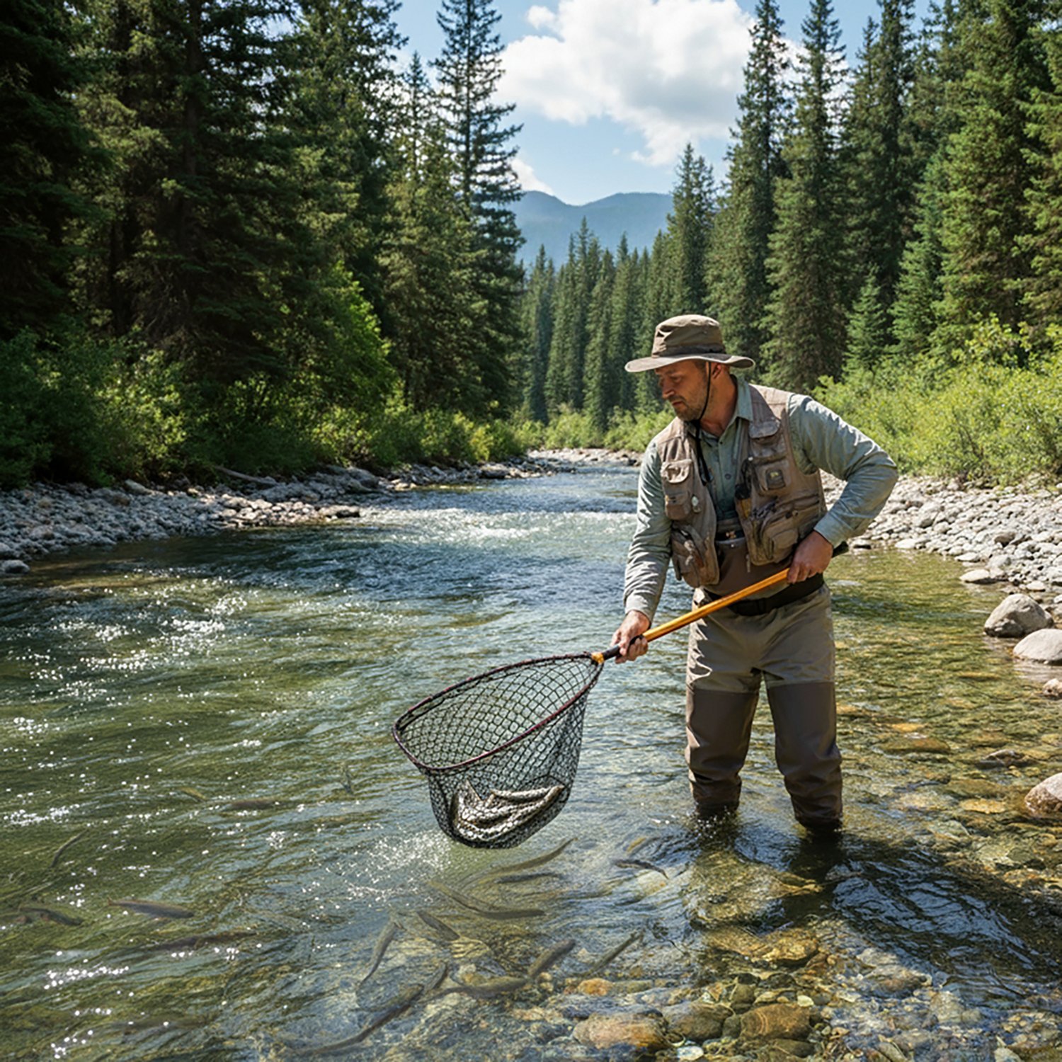 Frabill Power Stow 14" x 18" Fishing Net                                                                                         - view number 3