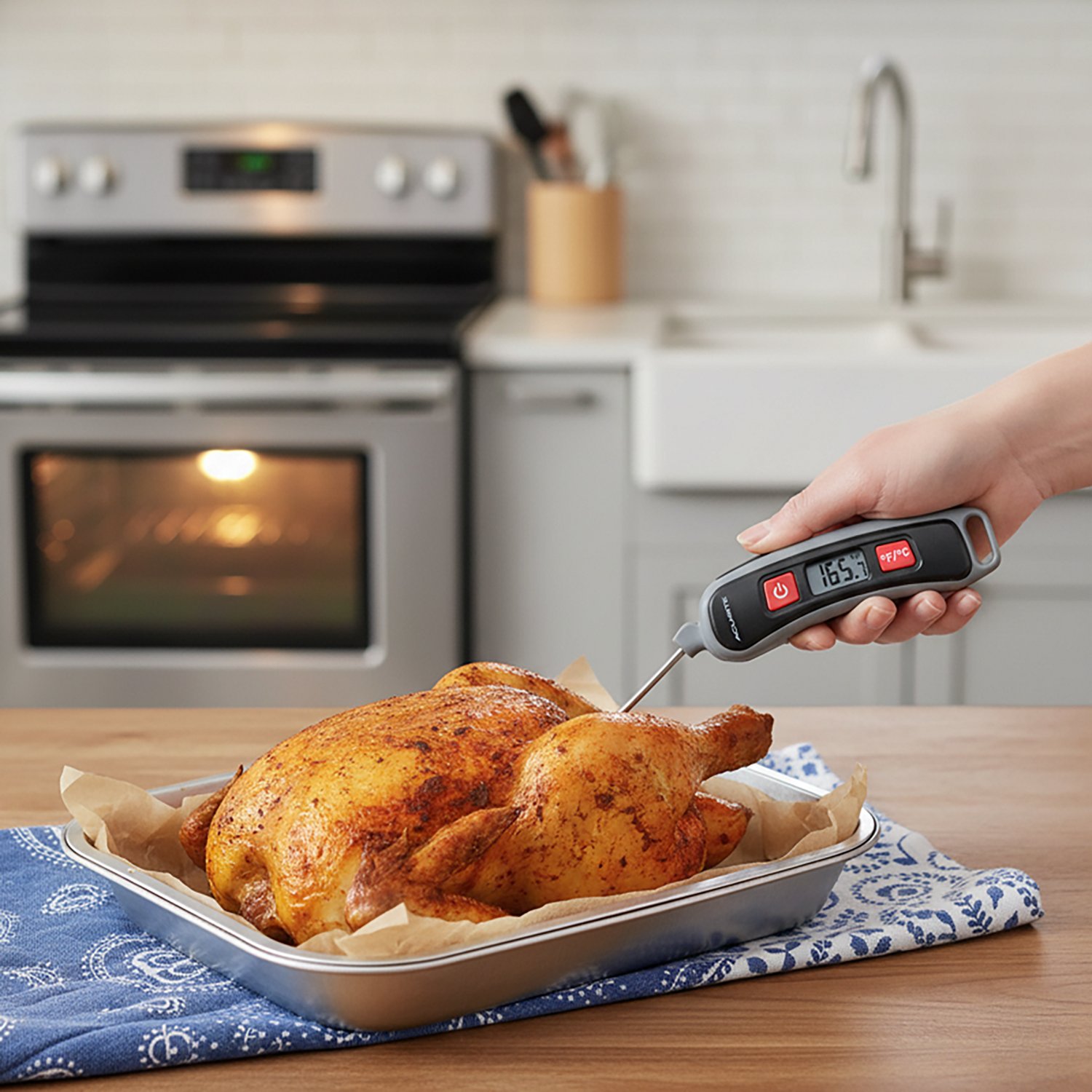 AcuRite Digital Instant-Read Thermometer with Folding Probe                                                                      - view number 4