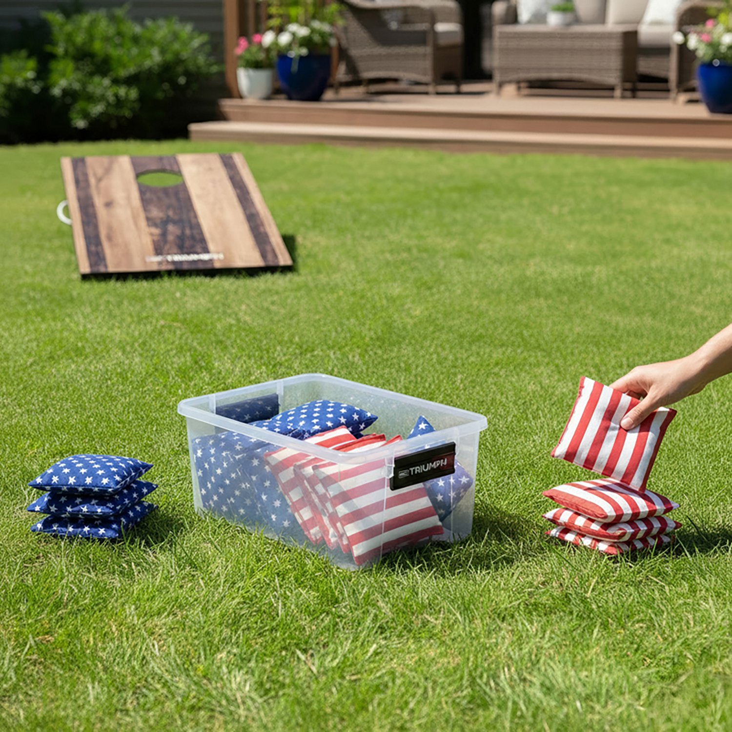 Triumph Patriotic 16 oz 8-Pack Cornhole Bean Bags - view number 6