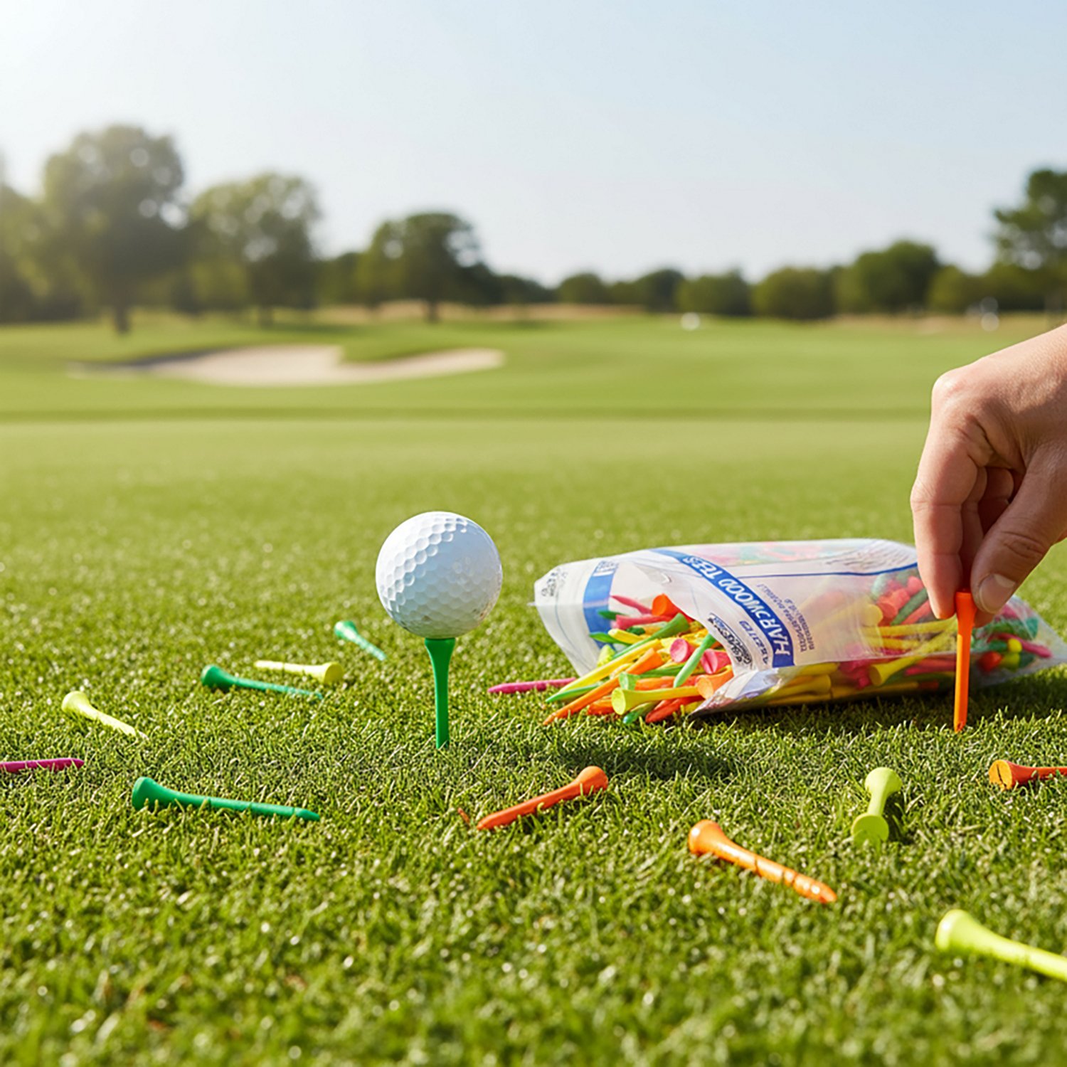 Players Gear 2-3/4 in Mixed Fluorescent Hardwood Golf Tees 250-Pack - view number 3