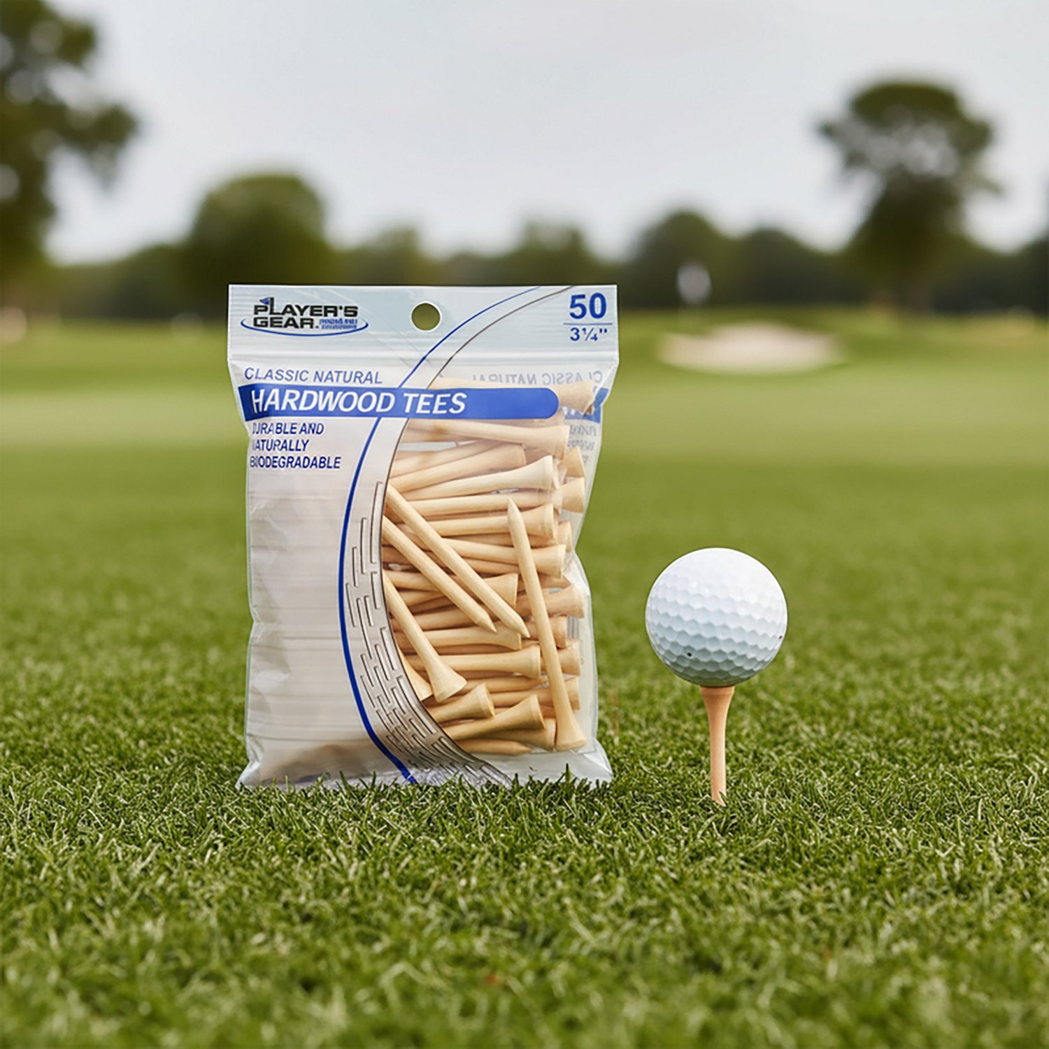 Players Gear 3-1/4 in Natural Hardwood Golf Tees 50-Pack - view number 3