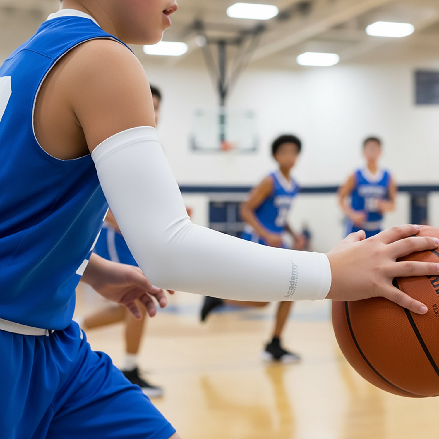 Academy Sports + Outdoors Youth Basketball Compression Arm Sleeve                                                                - view number 3