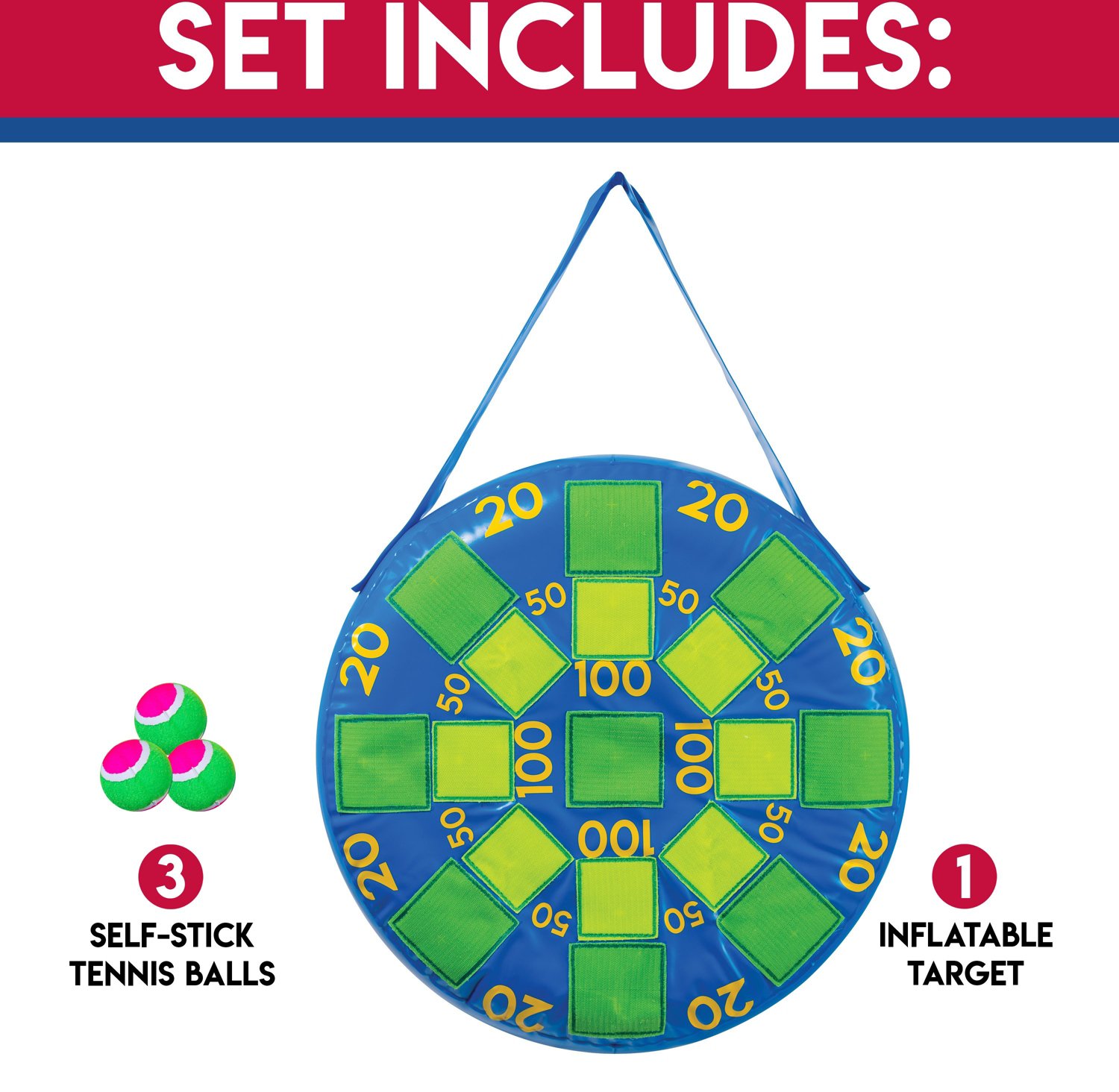 Franklin Kids' 20 in x 20 in Inflatable Dart Board                                                                               - view number 4