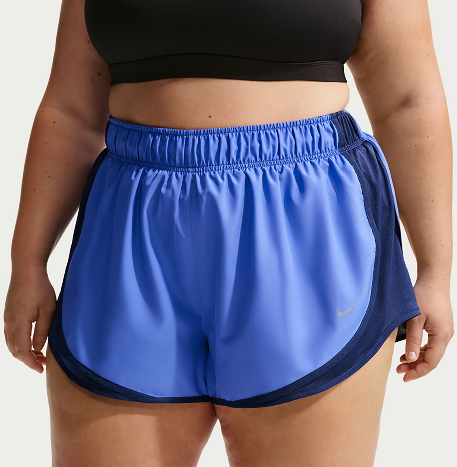 Nike Women's Tempo Dri-FIT Mid Rise Plus Size Running Shorts 3 in - view number 3