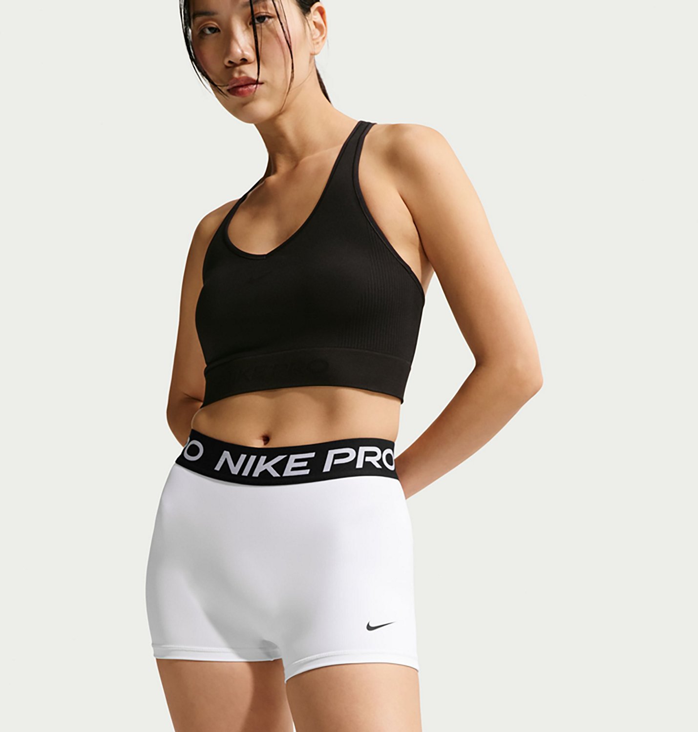 Nike Women's Nike Pro Dri-FIT Mid-Rise Biker Shorts 3 in. - view number 3