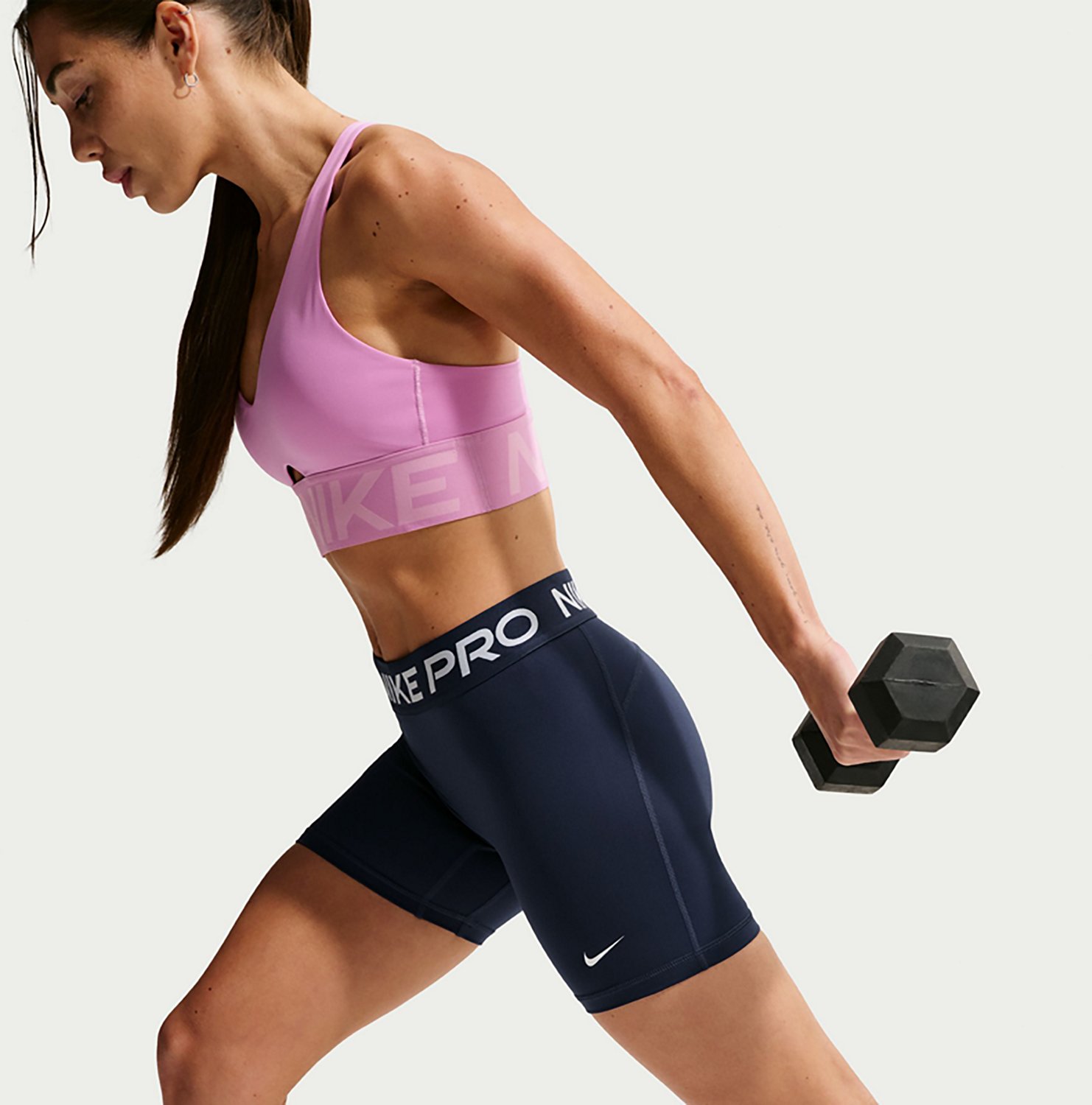 Nike Women's Nike Pro Dri-FIT Mid-Rise Biker Shorts 5 in. - view number 3