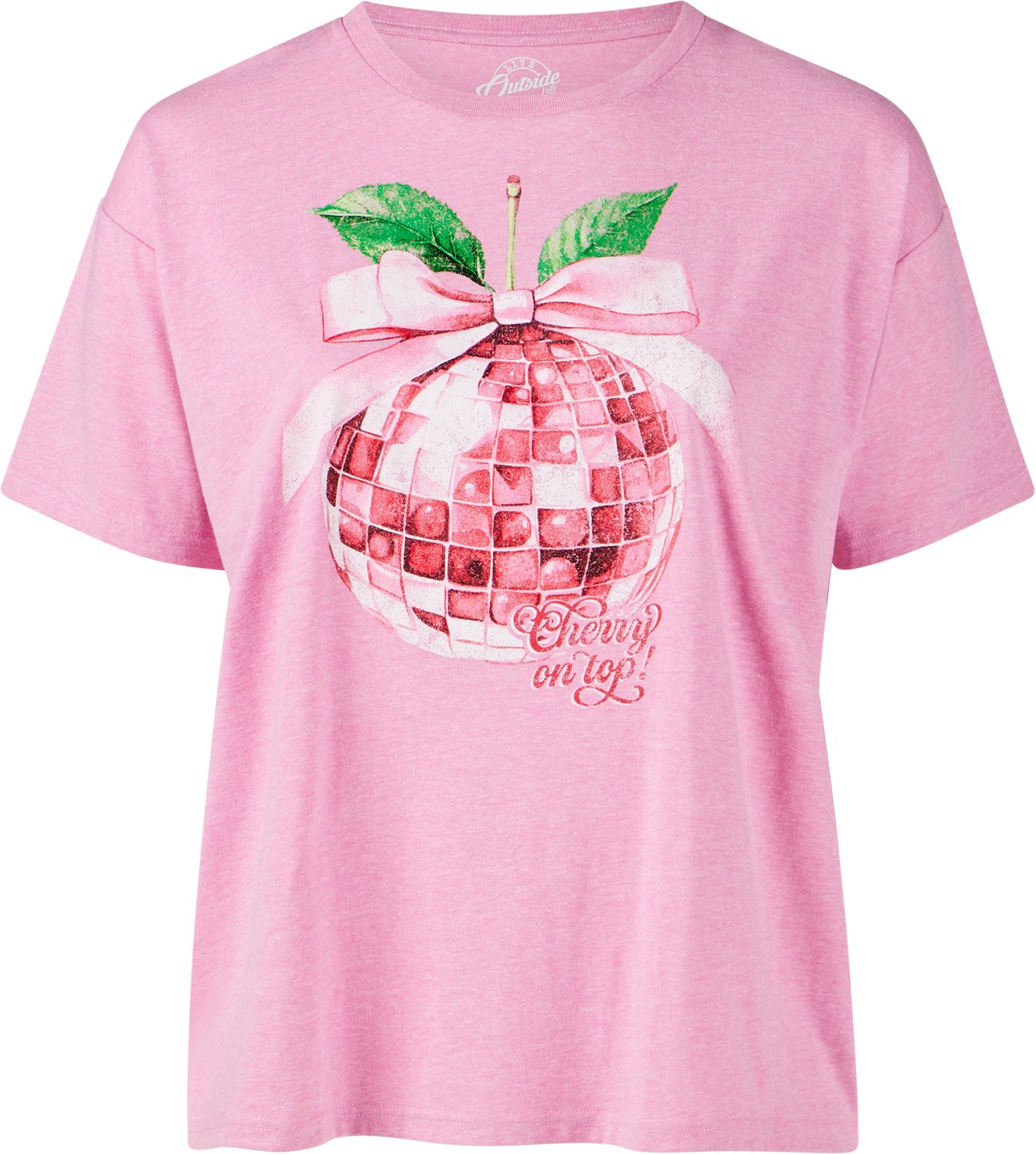 Live Outside the Limits Women's Cherry On Top Oversized Graphic T-shirt