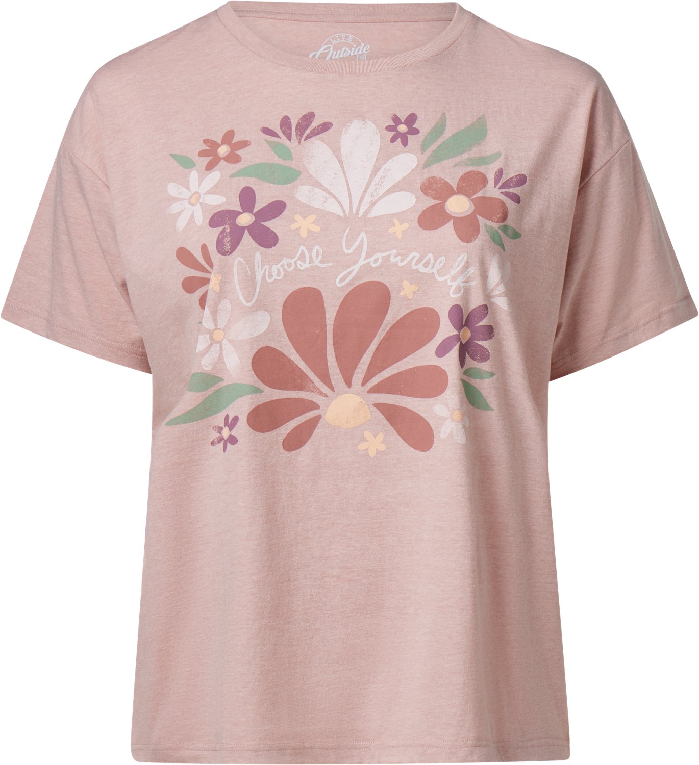 Live Outside the Limits Women's Choose Yourself Oversized Graphic T-shirt