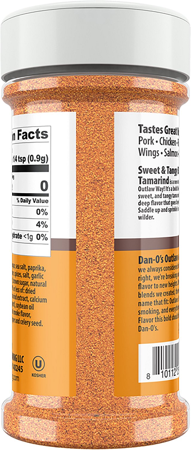 Dan-O's Outlaw 8.5 oz Sweet & Tangy BBQ Seasoning - view number 3