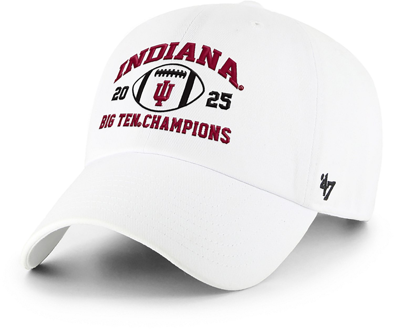 '47 Adults' Indiana Hoosiers 2025 Big Ten Champs Clean Up Cap - view number 3
