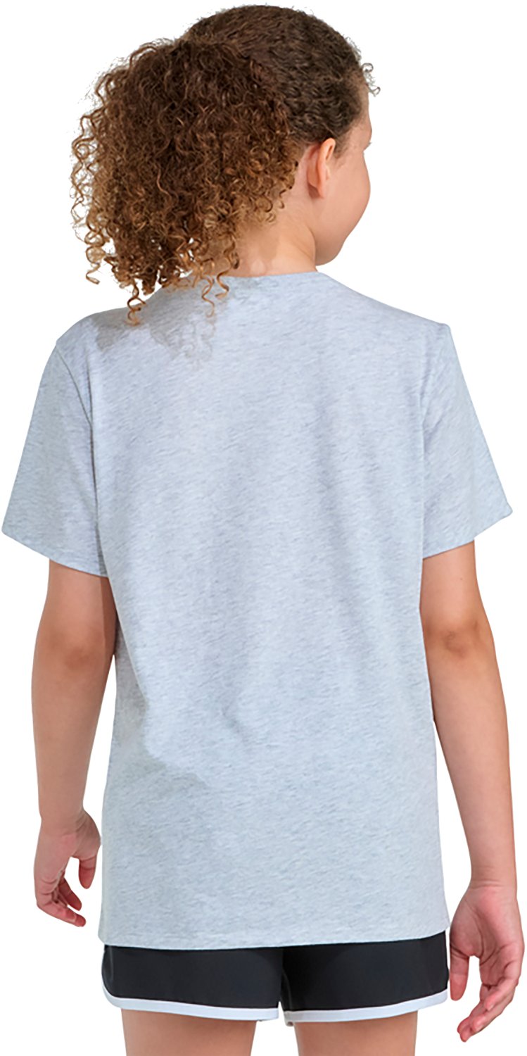 adidas Girls' Regular Fit Heather Soccer Foil T-shirt - view number 2