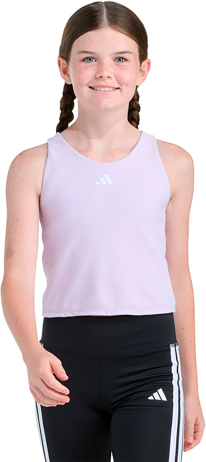 adidas Girls' Rib Training Tank Top