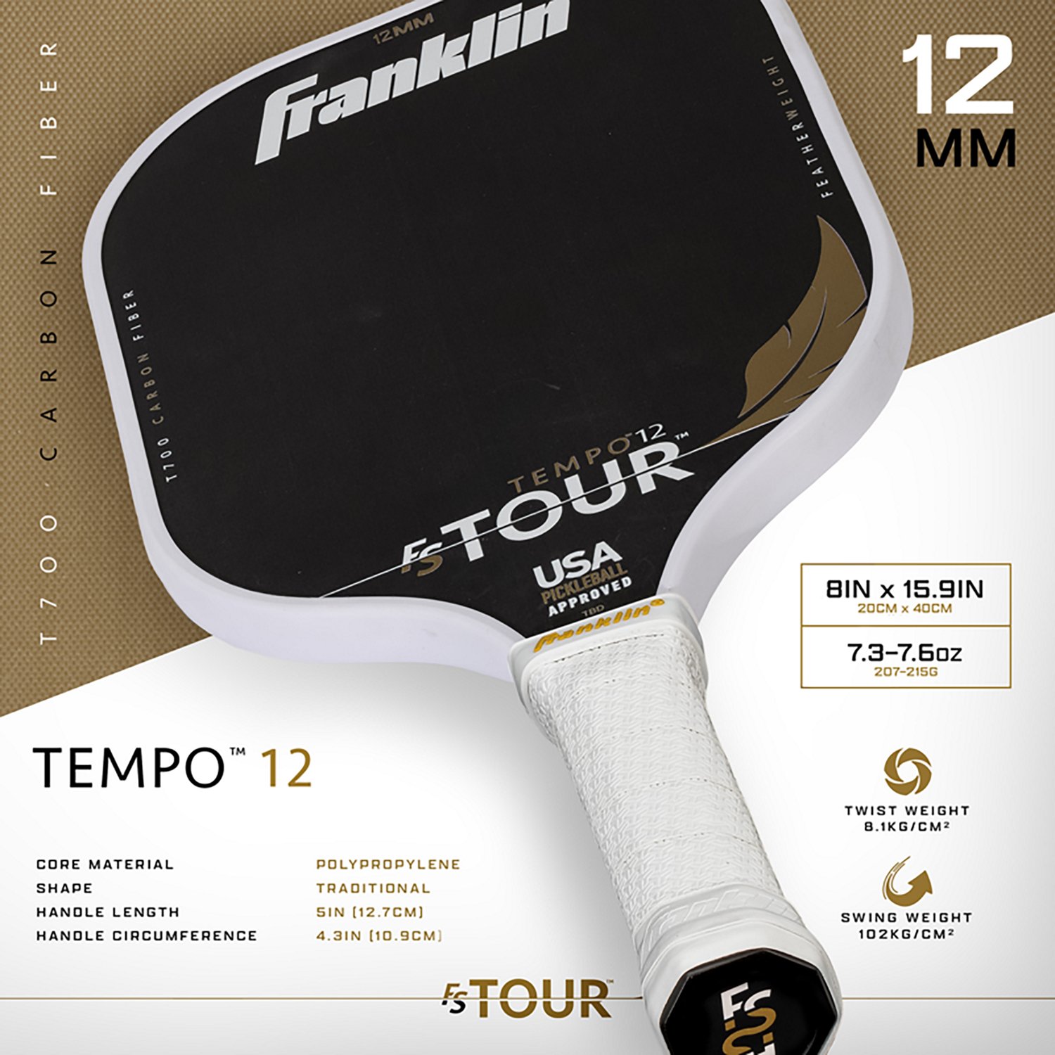 Franklin FS Tour Featherweight Series Pickleball Paddle - view number 2