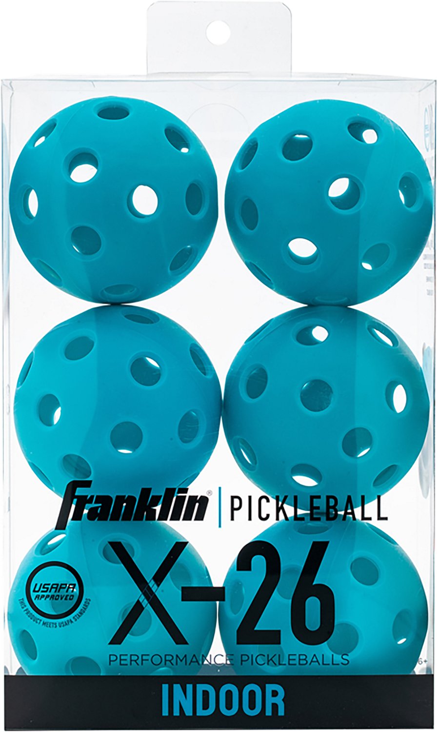 Franklin Sports X-26 Indoor Pickleballs 6-Pack