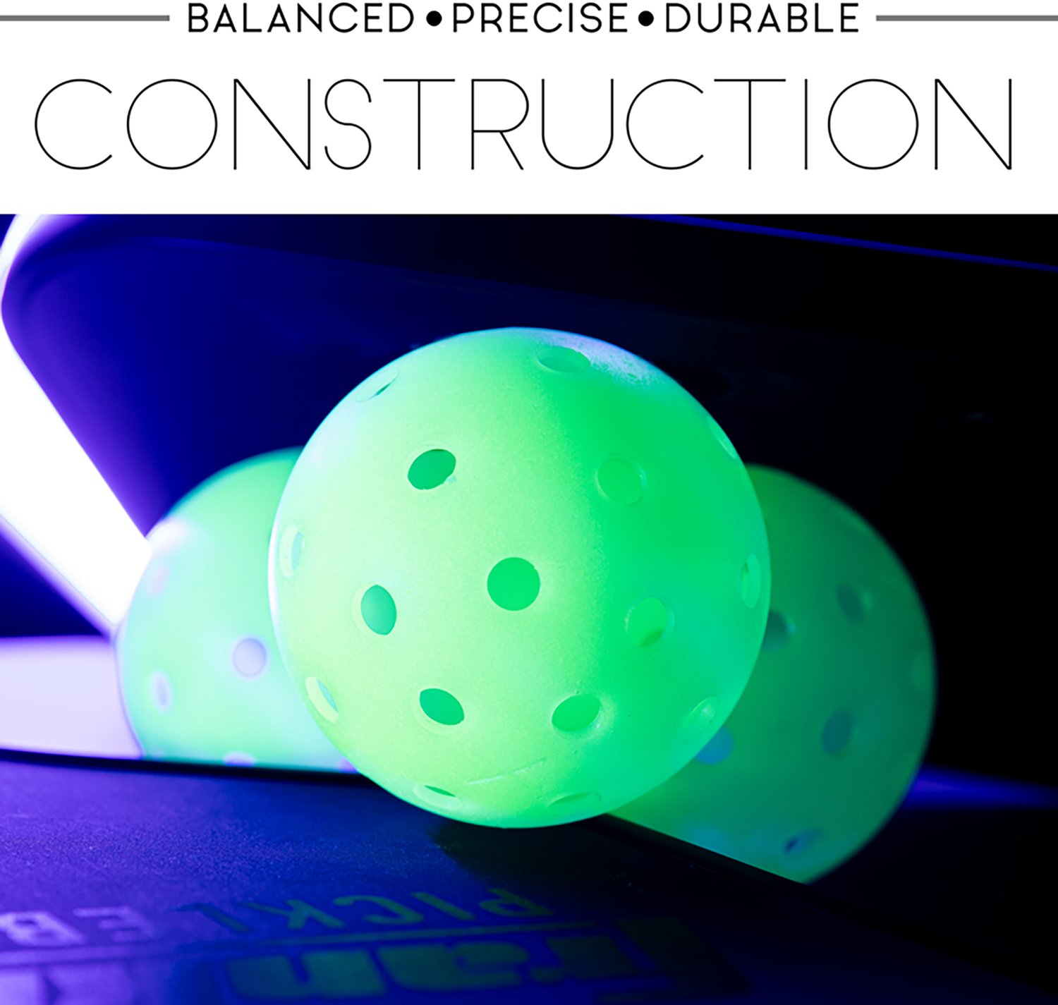 Franklin Sports Glow in the Dark Outdoor Pickleballs 12-Pack - view number 5