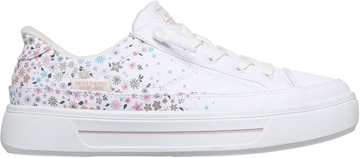 SKECHERS Women's Bobs Social Canvas Slip In Shoes