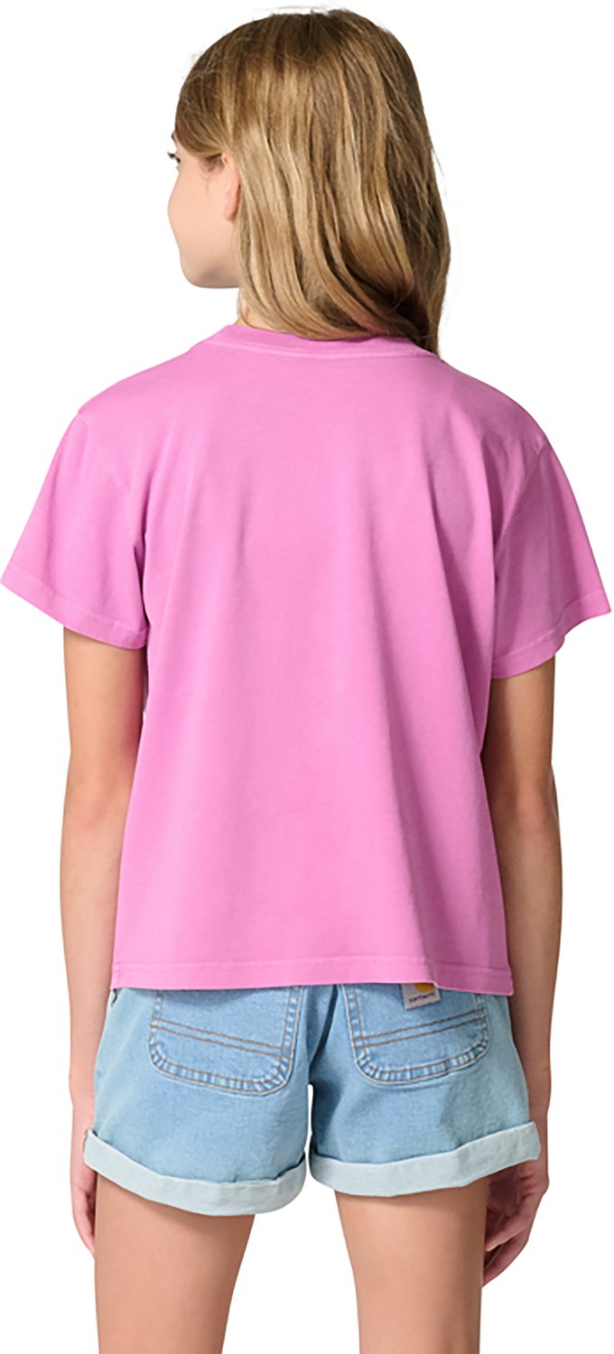 Carhartt Girls' Re-Engineered Short Sleeve Garment Dye Pocket T-Shirt - view number 2